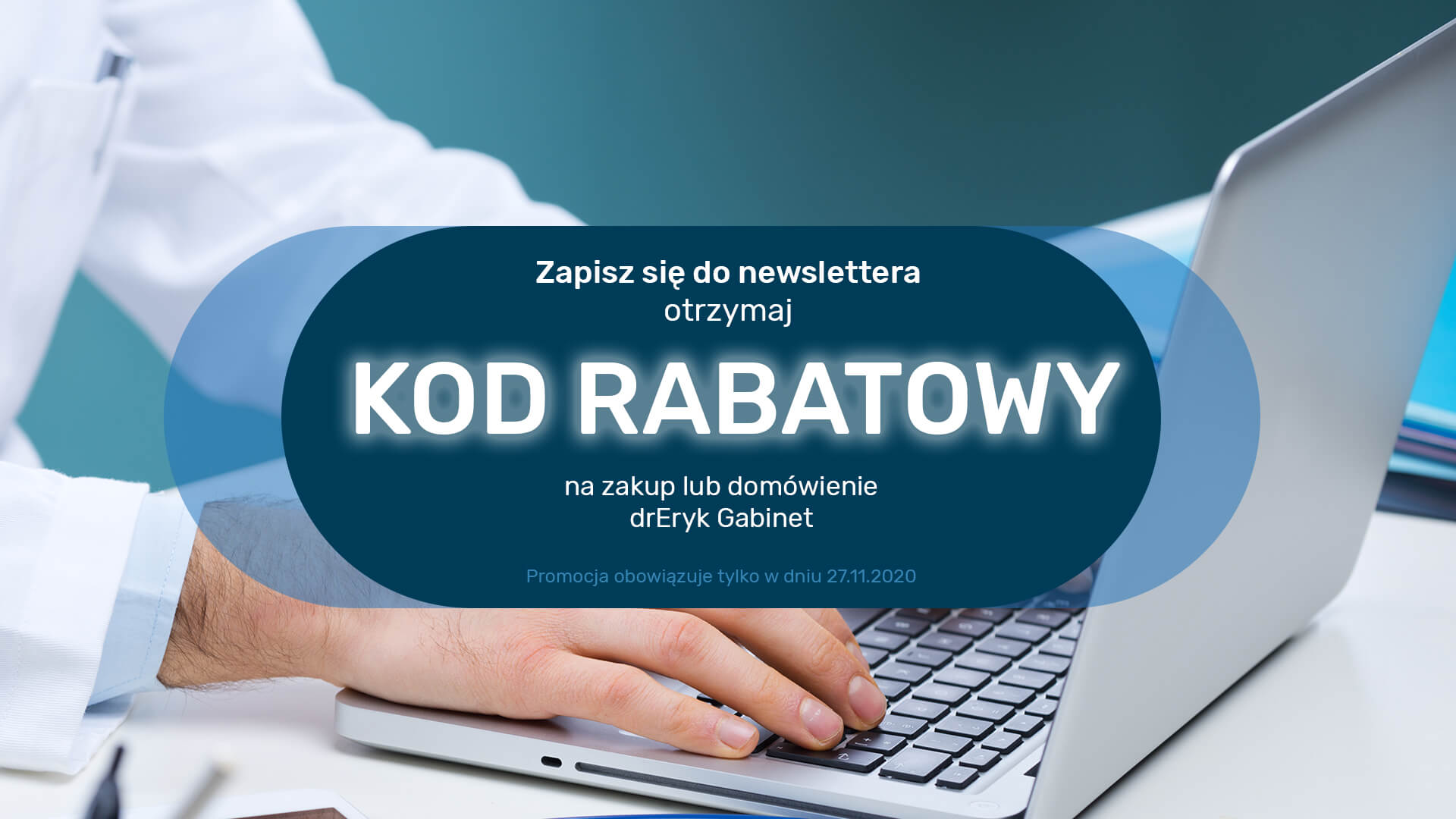 Promocja w drEryk Gabinet - banner informacyjny