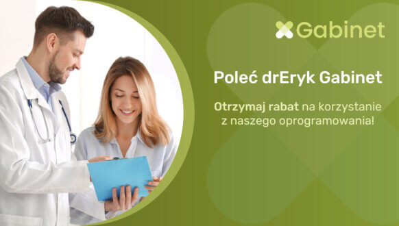 Poleć drEryk Gabinet - banner reklamujący akcję programu poleceń drEryk Gabinet
