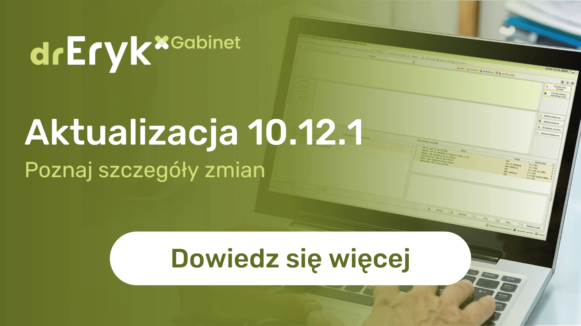 Aktualizacja 10.12.1 drEryk Gabinet dostępna